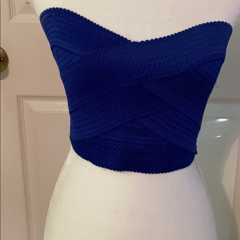 Express Royal Blue Tube Top